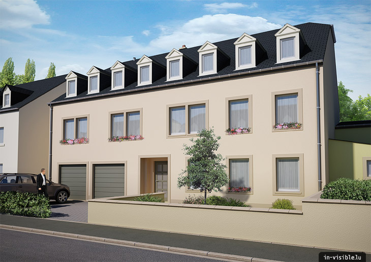 3D architectural visualization & rendering, Rendu de visualisation architecturale en image de synthèse 3D : Bouss-assel