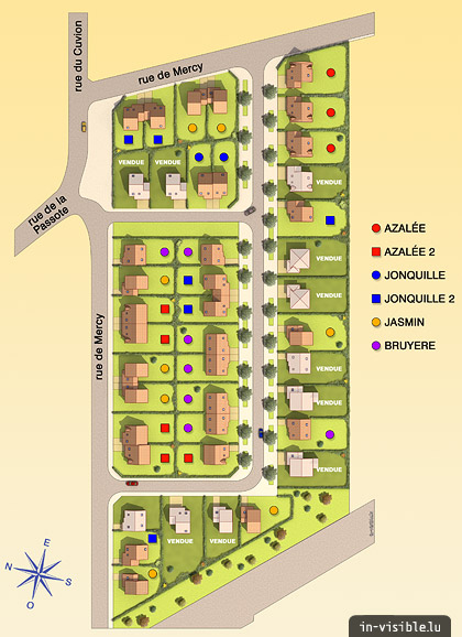 3D architectural visualization & rendering, Rendu de visualisation architecturale en image de synthèse 3D : Les Villas de Diane