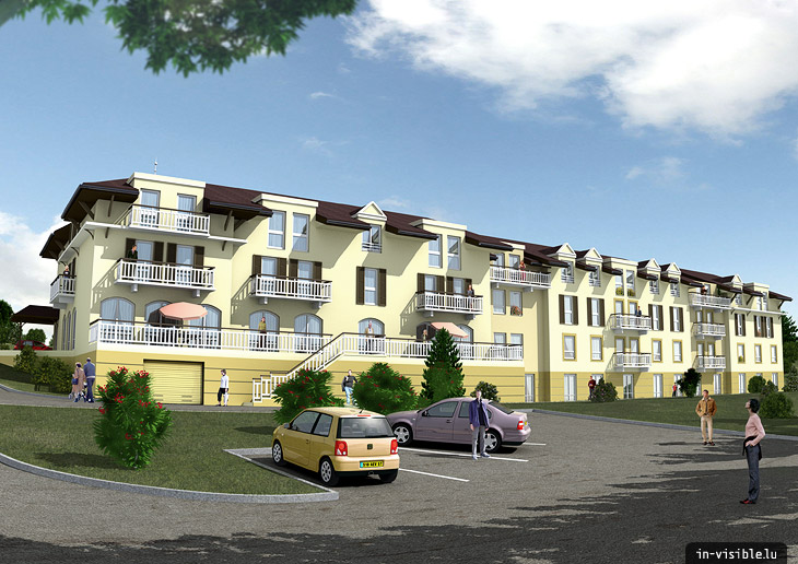 3D architectural visualization & rendering, Rendu de visualisation architecturale en image de synthèse 3D : Evian