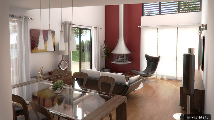 3D architectural visualization & rendering, Rendu de visualisation architecturale en image de synthèse 3D : Mirabeau2